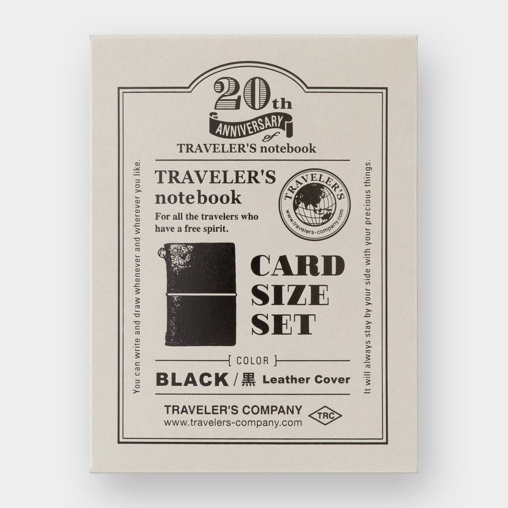 Traveler's Company 20th Anniversary Card Size Set | Black – Penny