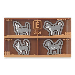 Dogs Etched Clips