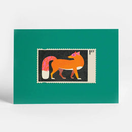 Fox Stamp Postcard
