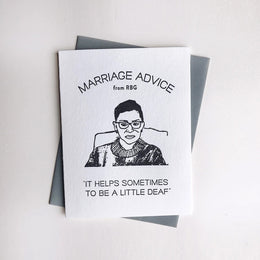 Marriage Advice - RBG, Steel Petal Press