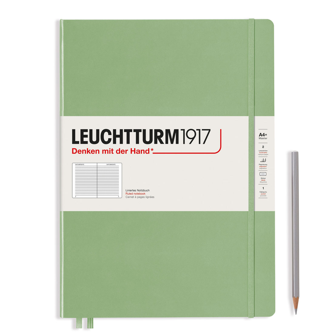 A4 Slim Ruled Notebook, Leuchtturm1917