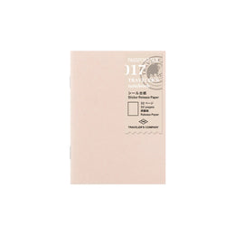 017 Sticker Release Paper (Passport Size), Traveler's Co.