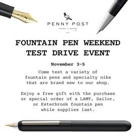Fountain Pen Test Drive Event