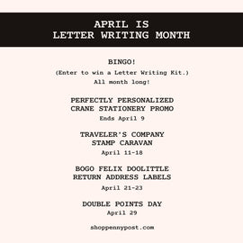 Celebrate Letter Writing Month With Us!