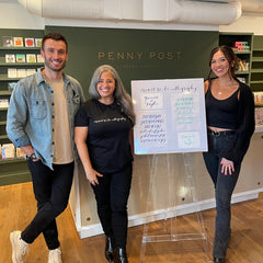 Penny Post and Meant To Be Calligraphy On Love Is Blind!