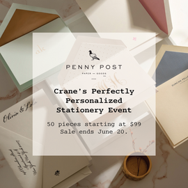 Crane's Perfectly Personalized Stationery Event