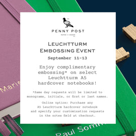 Leuchtturm Embossing Event: September 11-13