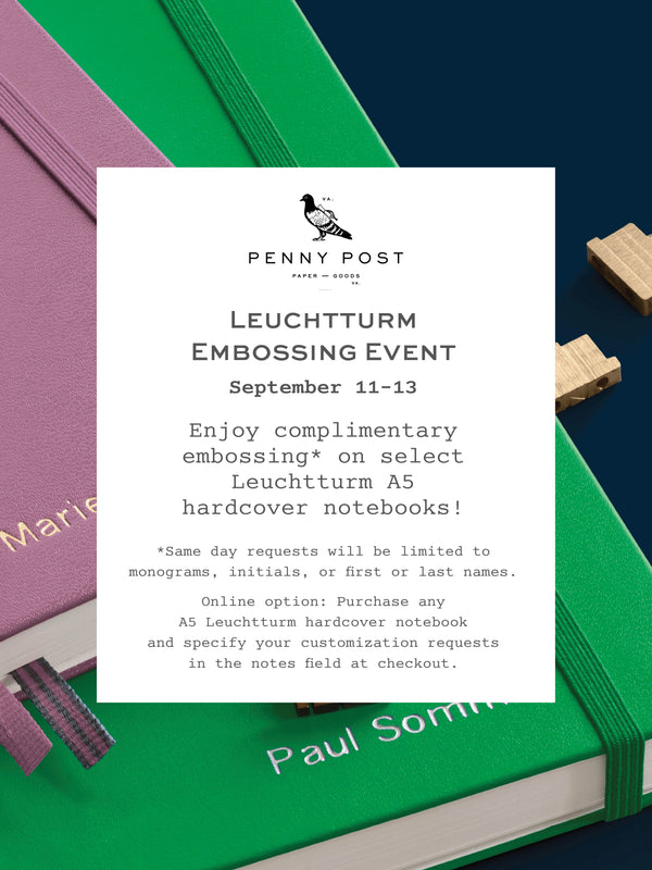 Leuchtturm Embossing Event: September 11-13
