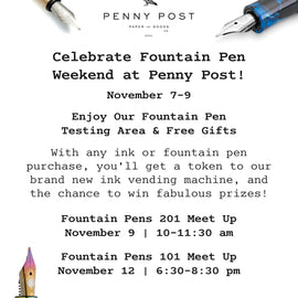 Celebrate Fountain Pen Weekend November 7-9, 2025