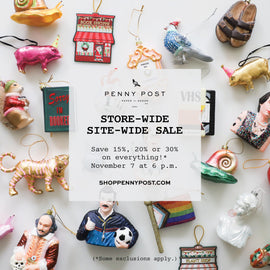 Site-Wide/Store-wide Sale on November 7!