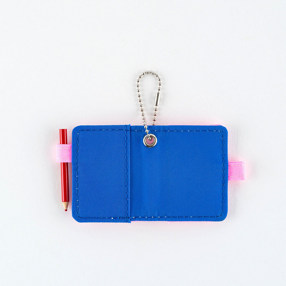 Hobonichi Blue Pink Techo Mini Keychain