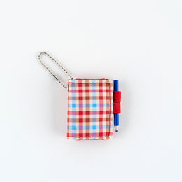 Hobonichi Bright Plaid Techo Mini Keychain