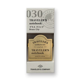 030 Brass Clip TRC Logo, Traveler's Co.