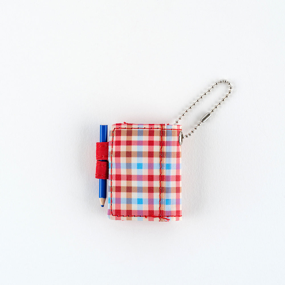 Hobonichi Bright Plaid Techo Mini Keychain