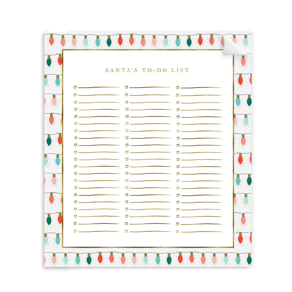 Notepad With String String Lights Large Notepad – Penny Post, Alexandria VA