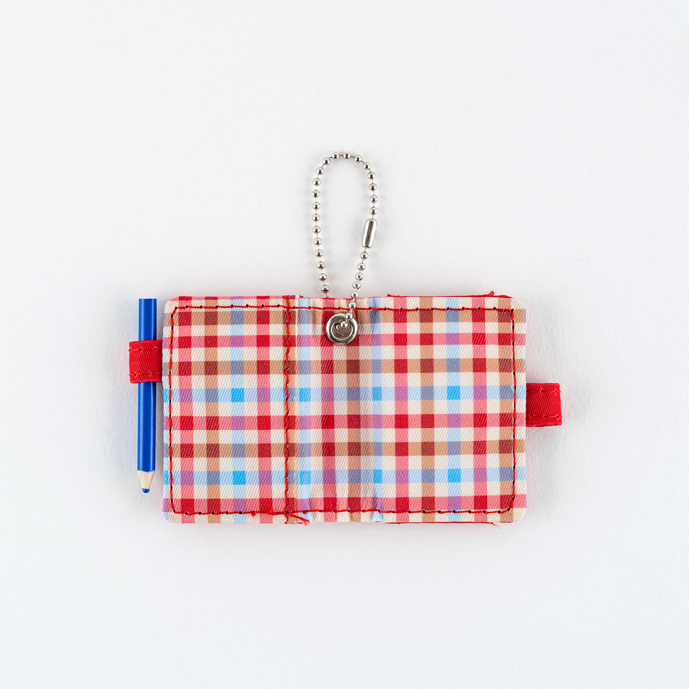 Hobonichi Bright Plaid Techo Mini Keychain