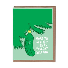 Scratch & Sniff Pickle Ornament, La Familia Green