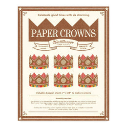 Gingerbread Paper Crowns