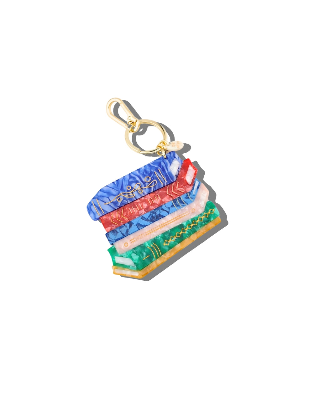 Book Stack Bag Charm