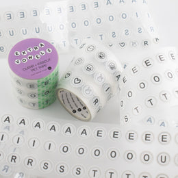Extra Vowels Letter Beads Tape