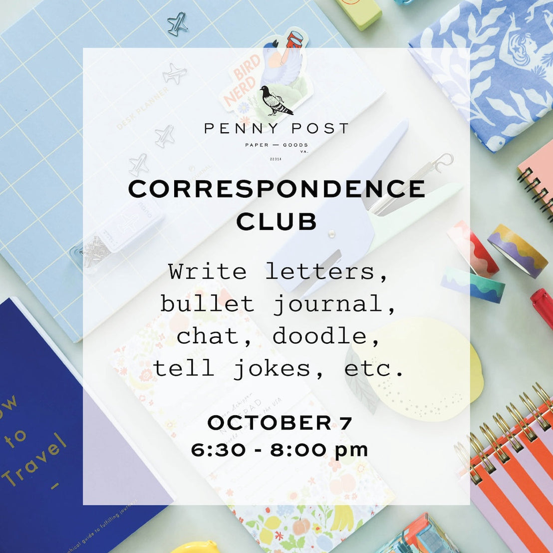 October Correspondence Club Reservation