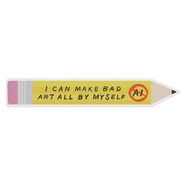 Pencil Bad Art AI Sticker