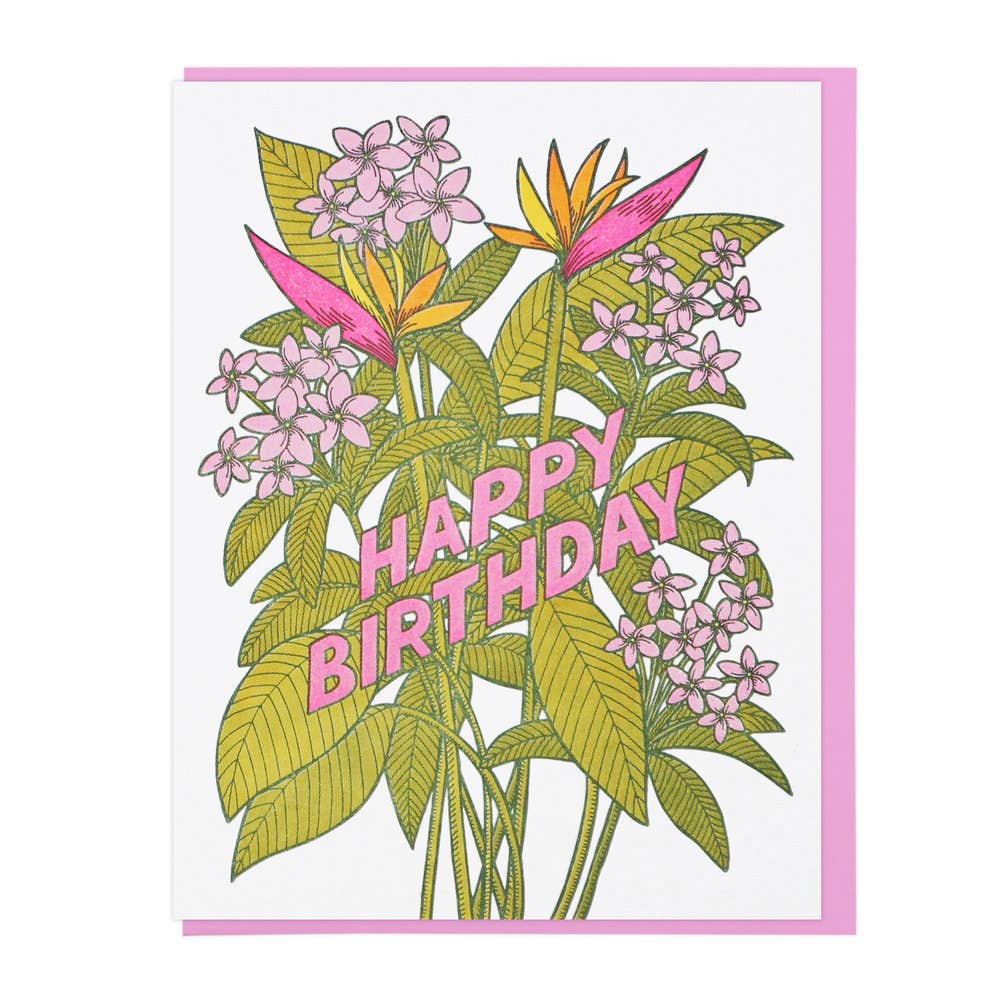 Tropical Flowers Birthday, Lucky Horse Press