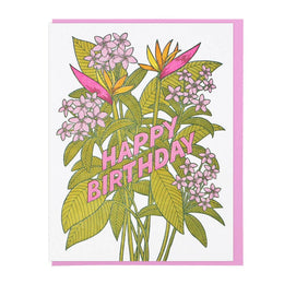 Tropical Flowers Birthday, Lucky Horse Press