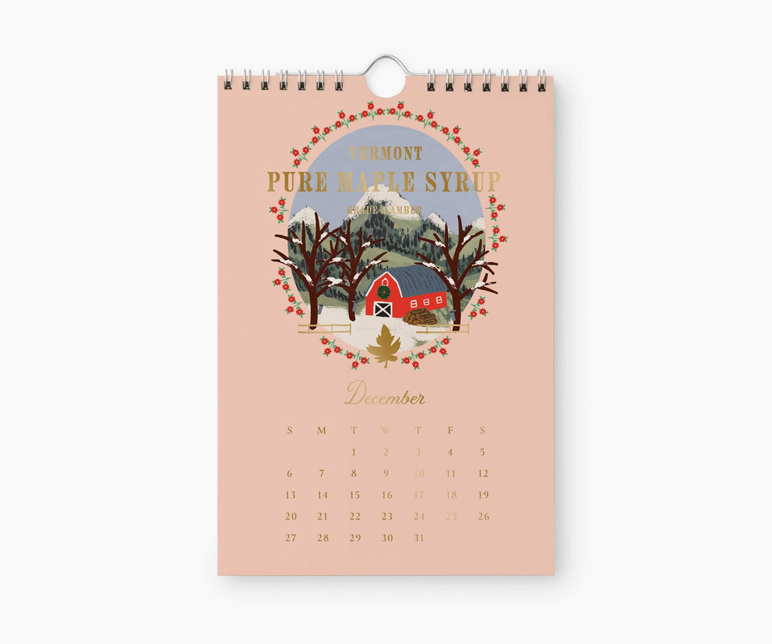 2026 Country Farm Kitchen Calendar