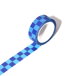 Checkered Blueberry Washi Tape