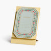 2026 Wildwood Brass Easel Desk Calendar