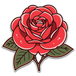 Lovely Red Rose Sticker