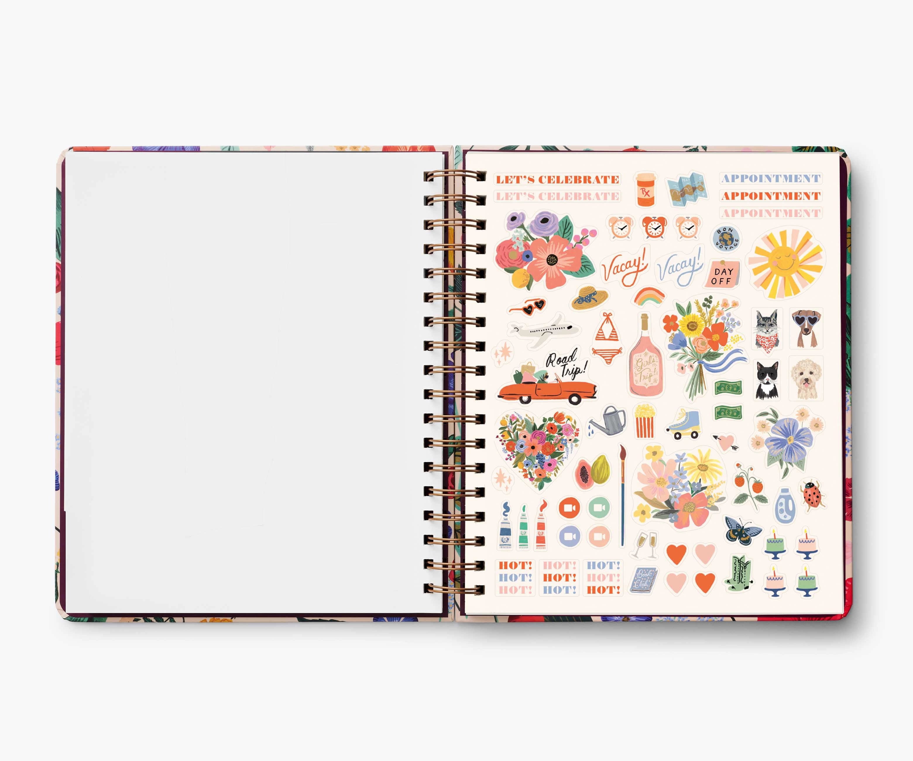 2024 17-Month Hardcover Blossom Spiral Planner – Penny Post