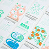 2026 Letterpress Postcard Calendar