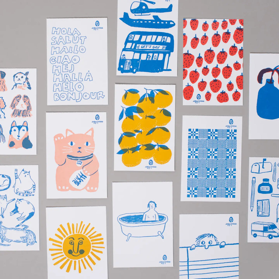 2027 Letterpress Postcard Calendar