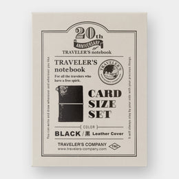 Traveler's Company 20th Anniversary Card Size Set | Black