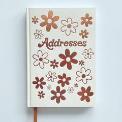 Daisies Cream Address Book