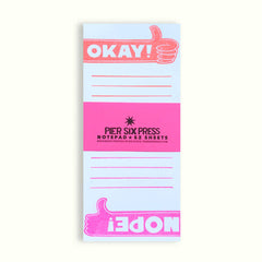 Okay/Nope Reversible Notepad