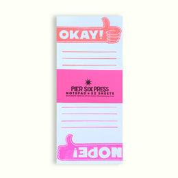 Okay/Nope Reversible Notepad