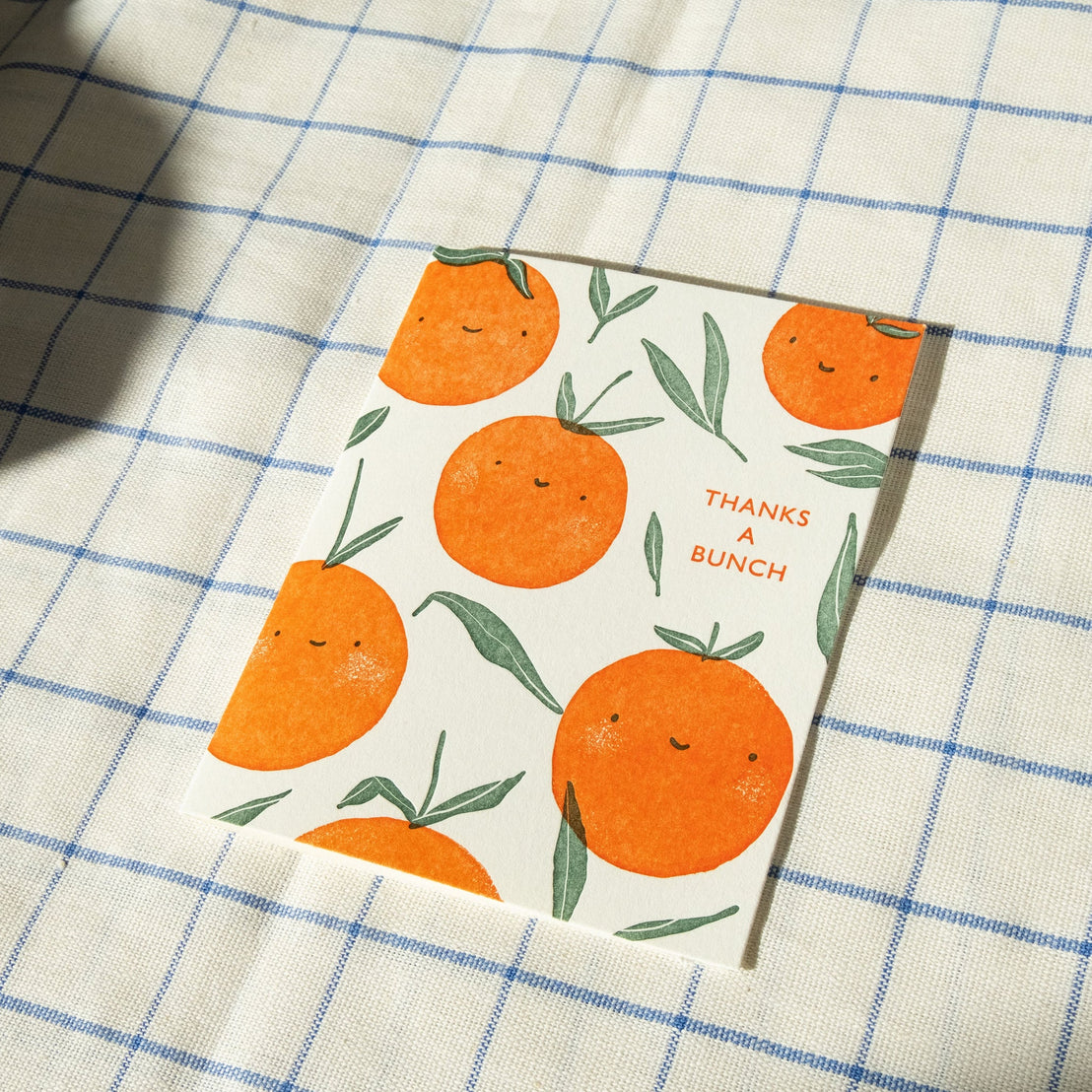 Thank You Oranges, Homework Letterpress