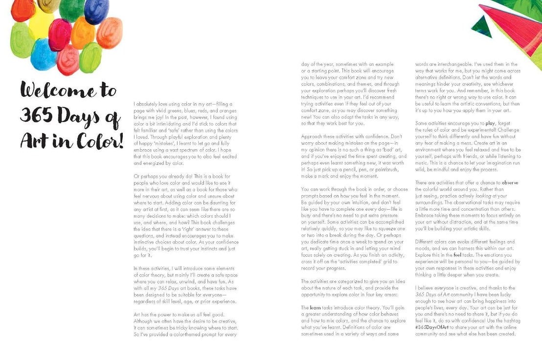 365 Days of Art in Color: Creative Art Prompts for Every Day of the Year