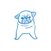 Pug Large Crystal Stamp
