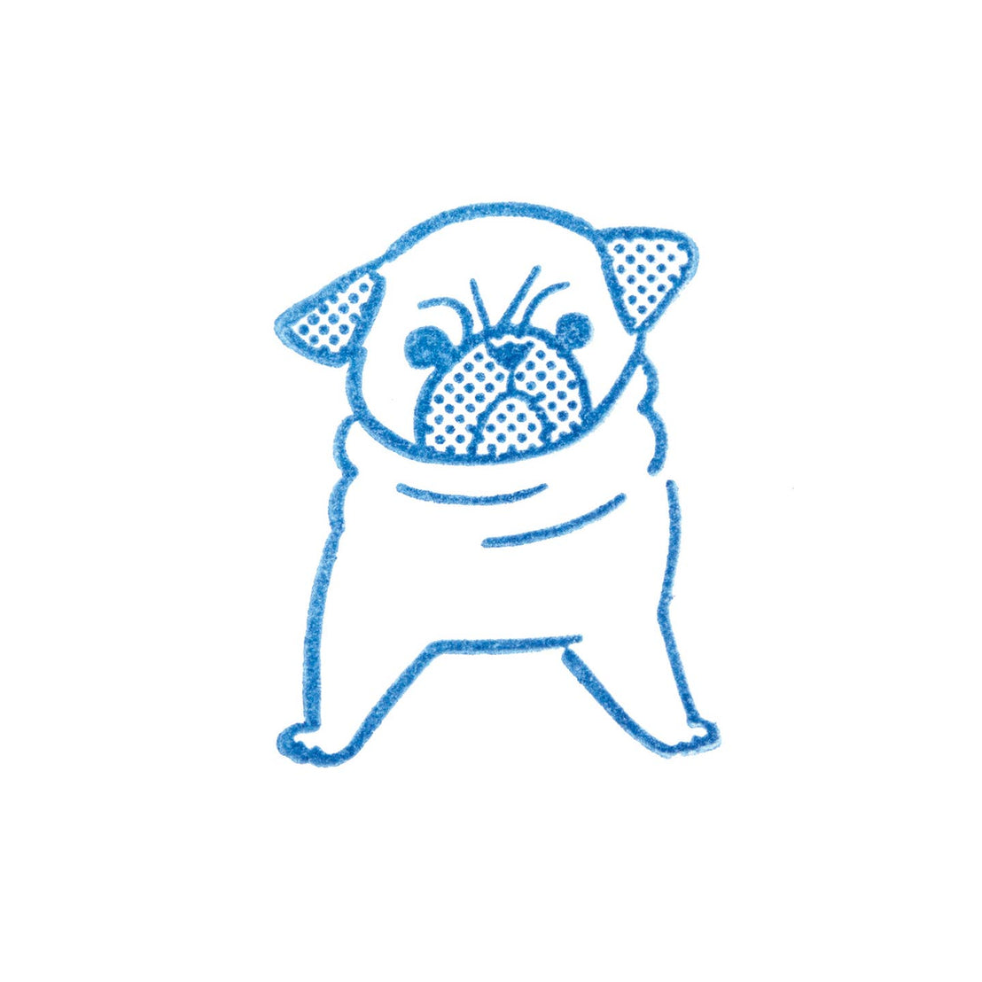 Pug Large Crystal Stamp