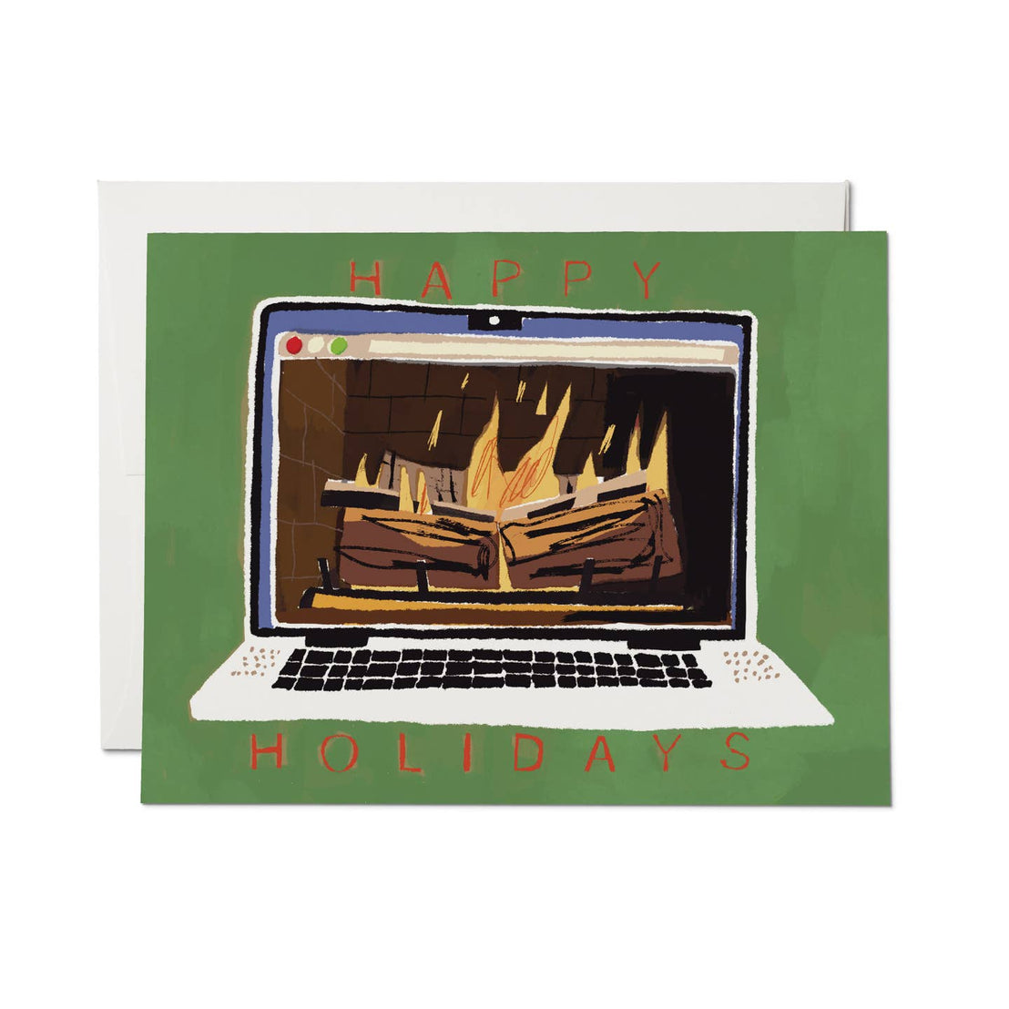 Fireplace Glow, Red Cap Cards