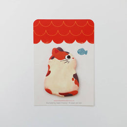 Calico Cat with Fish Sticky Notes