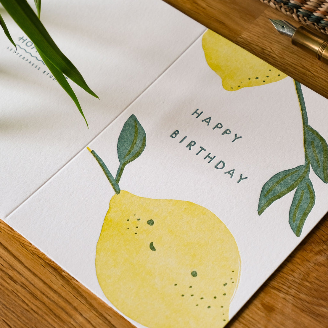 Lemony Birthday, Homework Letterpress