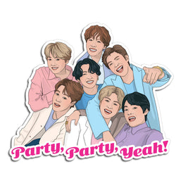 BTS Party Yeah Sticker