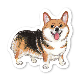 Tri-Color Corgi Sticker