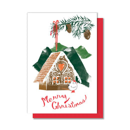 Gingerbread Birdhouse Enclosure Card