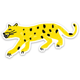 Cheetah Die Cut Sticker